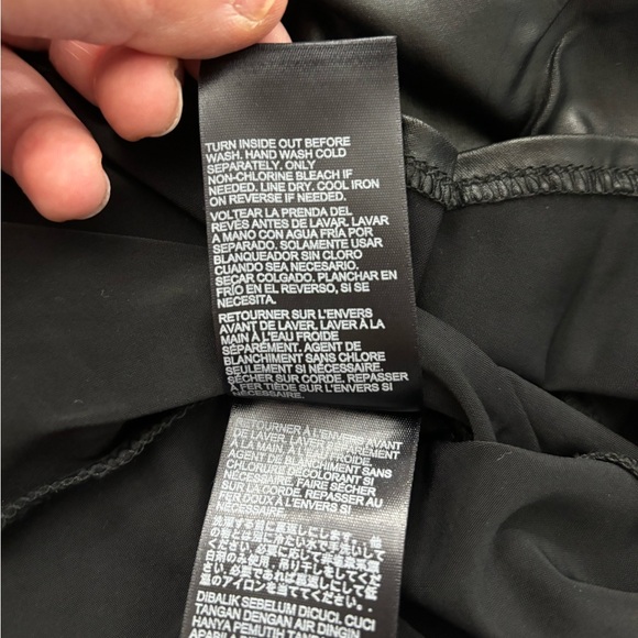 2/$15- Bebe Faux Leather Peplum Tank - Picture 6 of 6